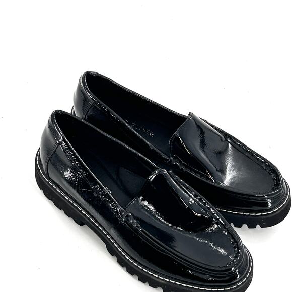 Donald J. Pliner Glossy Black Loafers - Picture 6 of 7